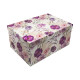 039823 Cutie pentru cadou, №3 33х23х15,5 см. "Flori" +hartie tissue. XLD-949