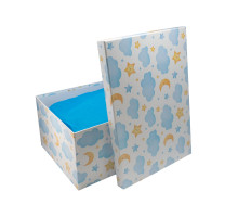 Cutie pentru cadou, №1 38,5x27x17,5 cm. "Nori" +hartie tissue. XLD-714