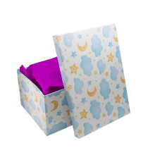 Cutie pentru cadou, №2 35,5х25х16,5 cm. "Nori" +hartie tissue. XLD-714