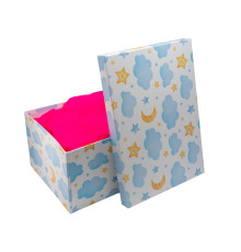 Cutie pentru cadou, №3 33х23х15,5 cm. "Nori" +hartie tissue. XLD-714