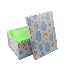 Cutie pentru cadou, №4 30,5х21х14,5 cm. "Nori" +hartie tissue. XLD-714