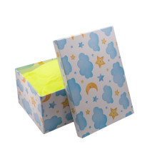 Cutie pentru cadou, №5 28х19х13 cm. "Nori" +hartie tissue. XLD-714
