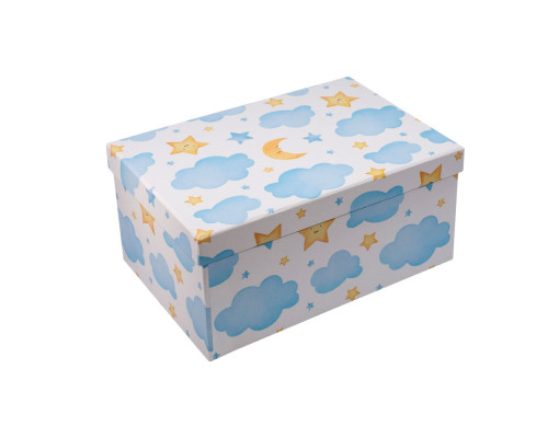 Cutie pentru cadou, №6 25.5х18х12 cm. "Nori" +hartie tissue. XLD-714