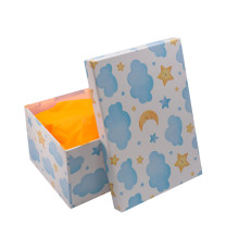 Cutie pentru cadou, №6 25.5х18х12 cm. "Nori" +hartie tissue. XLD-714