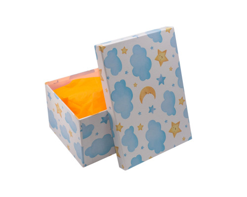 Cutie pentru cadou, №6 25.5х18х12 cm. "Nori" +hartie tissue. XLD-714