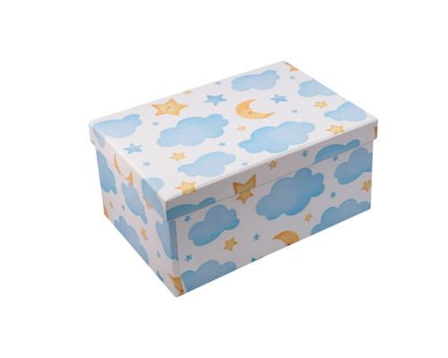 Cutie pentru cadou, №7 23х16х11 cm. "Nori" +hartie tissue. XLD-714