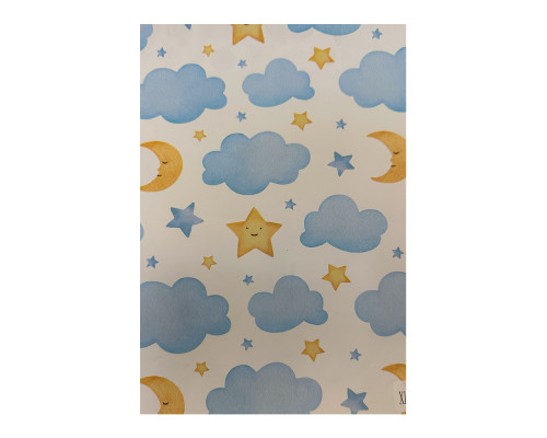 Cutie pentru cadou, №7 23х16х11 cm. "Nori" +hartie tissue. XLD-714