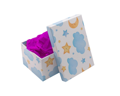 Cutie pentru cadou, №9 18х12х9 cm. "Nori" +hartie tissue. XLD-714 Cutie pentru cadou, №9 18х12х9 cm. "Nori" +hartie tissue. XLD-714