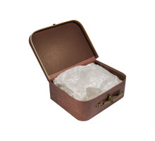 039873 Коробка подарочная, №3 16х20х8 см. чемодан коричневый+бумага тишью 2395