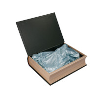 039961 Коробка подарочная №1 29х22х7.5см. книга черная +бумага тишью 2381