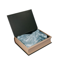 039961 Коробка подарочная №1 29х22х7.5см. книга черная +бумага тишью 2381