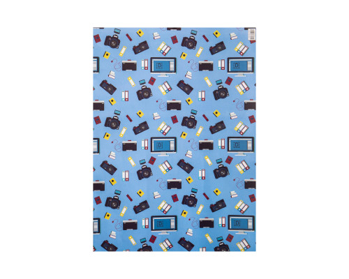 042582 Бумага подарочная "Офис" ассорти 80g, 75x51cm (50/1000)