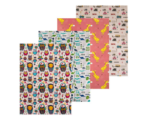 042583 Бумага подарочная "Детская" ассорти 80g, 75x51cm (50/1000)