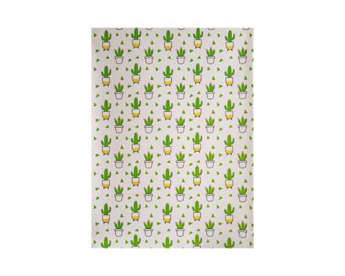 042586 Hartie de ambalat cadouri "Cactus" asorti 80g, 75x51cm (50/1000)