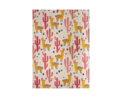 042586 Hartie de ambalat cadouri "Cactus" asorti 80g, 75x51cm (50/1000)