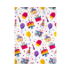 042587 Бумага подарочная "Happy Birthday" ассорти 80g, 75x51cm (50/1000)