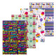 042587 Hartie de ambalat cadouri "Happy Birthday" asorti 80g, 75x51cm (50/1000)