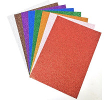 Carton colorat А4 8buc. cu gliter, 250g/m, Mandarin GL250-8 (120)