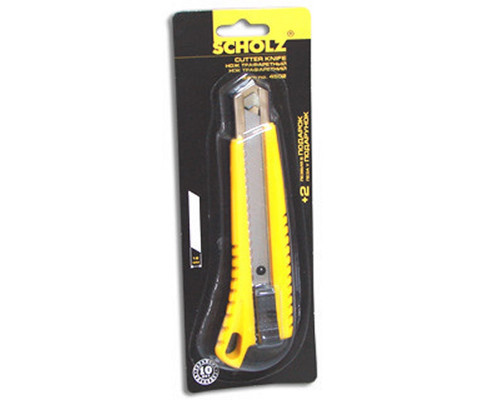 Офисный ножик+2 лезвия 18мм Scholz 4502 (12/240) Офисный ножик+2 лезвия 18мм Scholz 4502 (12/240)