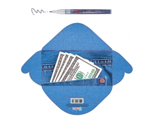 Plicuri pentru bani 168x84mm 10buc. +cadou marker КВ 20-185 Plicuri pentru bani 168x84mm 10buc. +cadou marker КВ 20-185