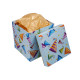Cutie pentru cadou №2 "Con festiv" 18x18x19cm. patrata+hartie tissue, 3943
