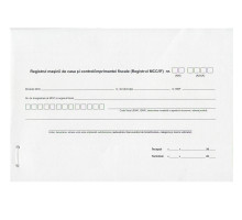 Registrul masinii de casa si control pentru taxi RMCC (40 f) CC*