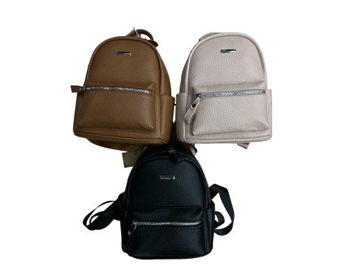 Rucsac tineret, ecopiele, culori asorti, 8820, S6-2 (50)