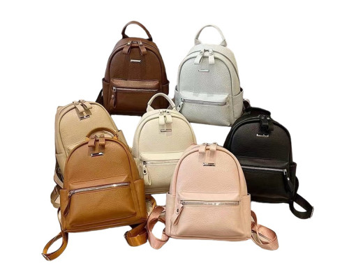 Rucsac tineret, ecopiele, culori asorti, 8820, S6-2 (50)