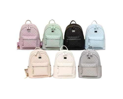 Rucsac tineret, ecopiele, culori asorti, 6688, S6-6 (50)