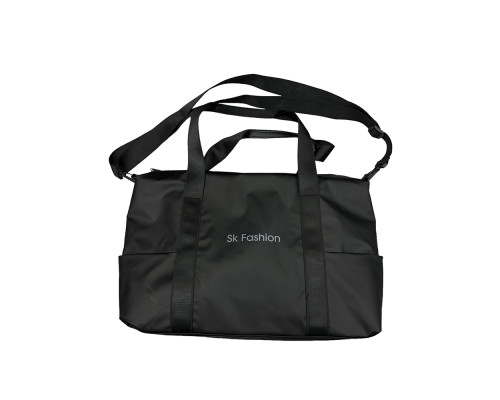 Спортивная сумка черная "SK Fashion" 45*32*14cm , 3239, S7-9 (60)