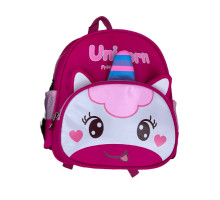 Рюкзак детский c карманом, "UNICORN" розовый