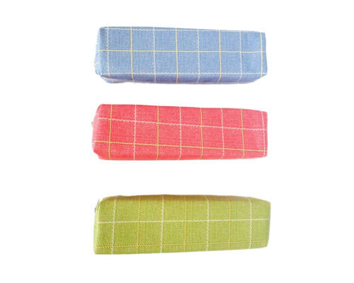 Пенал 1отделение 22x5cм "Checkered", ассорти, 3553 (12/600)