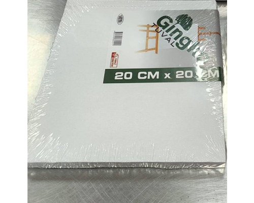 Panza alba pe targa 20x20 сm GINGKO (80)