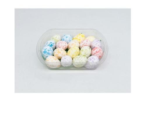 Пасхальные яйца из полистирола,4cm. цветные,18шт/уп. ML1-137