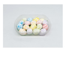 Oua de Paste din polistiren, 4cm. colorate,18buc/set. ML1-137