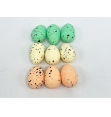 41466 Пасхальные яйца из полистирола, 5см, постельные цвета, 9шт/уп. ML1-62