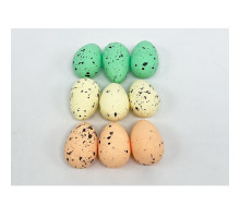 41466 Пасхальные яйца из полистирола, 5см, постельные цвета, 9шт/уп. ML1-62
