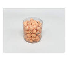 41468 Пасхальные яйца из полистирола, 1см. белый/беж/оранж. 90шт/уп. ML1-73