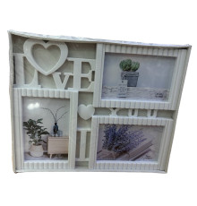 Foto colaj, alb, "I love you" 3 foto, KF-17 (48)