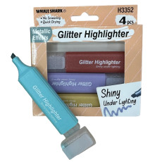 Set marker text, 4 culori gliter, H3352 (240)