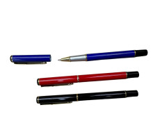 Pix Roller, carcasa metal, 0,7mm albastru, asorti, S6-3