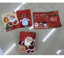 Пакет подарочный Новый Год 33*26*12cm SY-020L-1 (12/600)