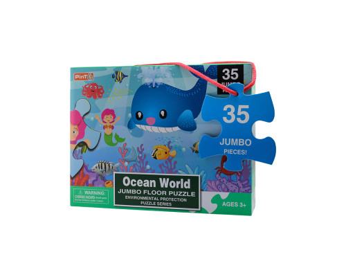 Игра-пазл JUMBO 35деталей "Ocean World" PE603 3+ (480)