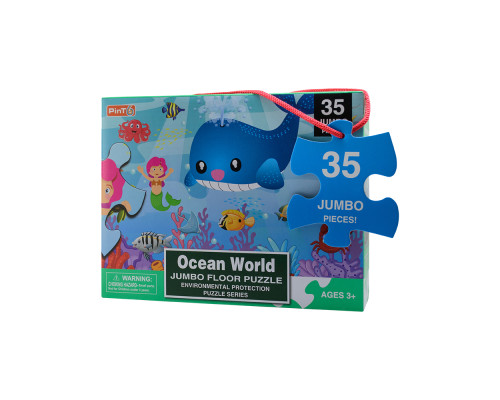 68597 Игра-пазл JUMBO 35деталей "Ocean World" PE603 3+ (480)