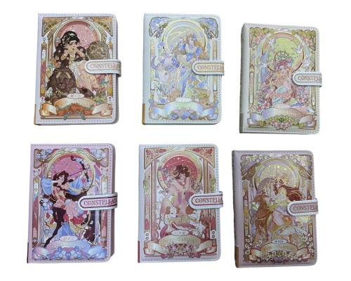 93719 Carnet p/u copii B6 "CONSTELLATION" 80foi, eco piele, cu magnet S7-2 (96)