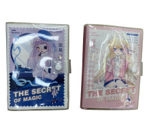 93724 Carnet p/u copii B6 "Girl Number" 80foi, plastic, pe buton S7-7 (144)