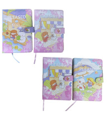 93728 Carnet p/u copii A5 "PLEASED" 80foi, eco piele, cu magnet S8-10 (96)