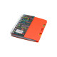 Carnet А6 plastic cu spirala 100foi, cu 3 separatoare A6-821 (240)