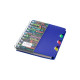 Carnet А6 plastic cu spirala 100foi, cu 3 separatoare A6-821 (240)