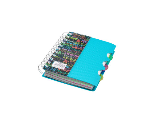 Carnet А6 plastic cu spirala 200foi, cu 3 separatoare A6-821 (120)